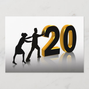 Convite para Festa de Aniversário de 20 Anos