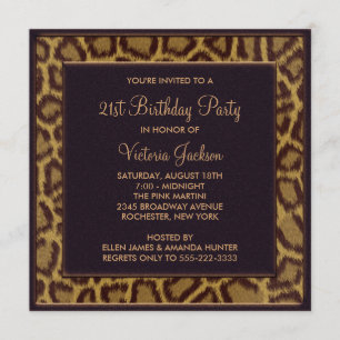 Convite para Festa de Aniversário de 21 anos do Le