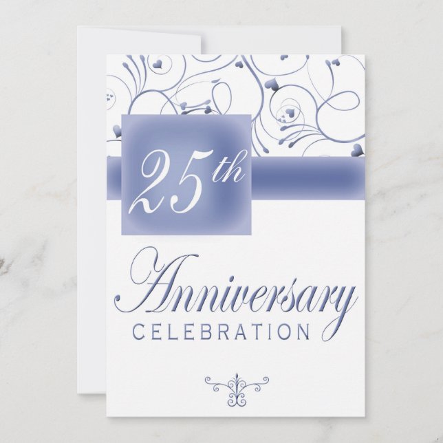 Convite para Festa de Aniversário de 25 Anos (Frente)
