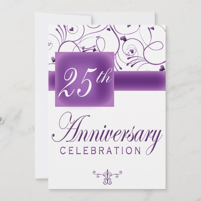 Convite para Festa de Aniversário de 25 Anos de Ca (Frente)