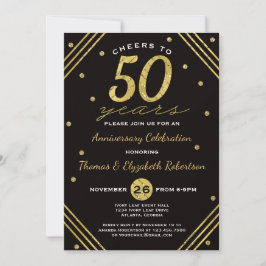 Convite para Festa de Aniversário de 50 Anos, Faux