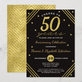 Convite para Festa de Aniversário de 50 Anos, Faux
