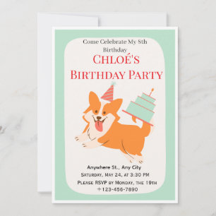 Convite para Festa de Aniversário de 8 anos do Cor