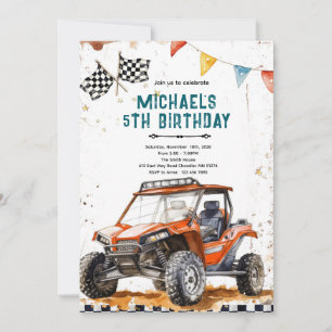 Convite para festa de aniversário de ATV