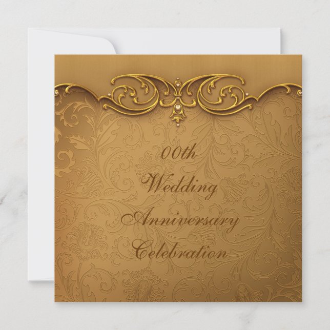 Convite para Festa de Aniversário de Casamento de  (Frente)