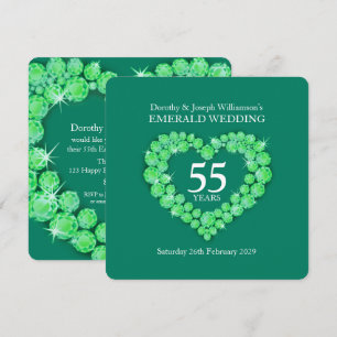 Convite para festa de aniversário de casamento de 