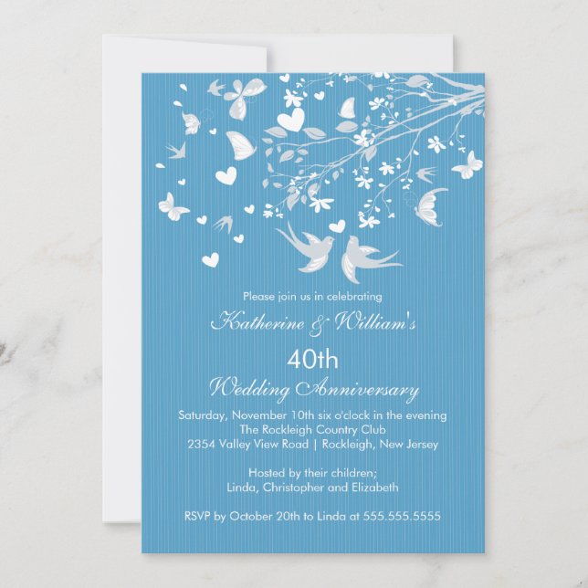 Convite para Festa de Aniversário de Casamento Mod (Frente)