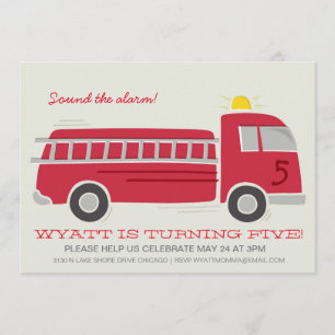 Convite para Festa de aniversário de Firecaminhã