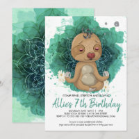 Convite para Festa de Aniversário de Ioga para Cri