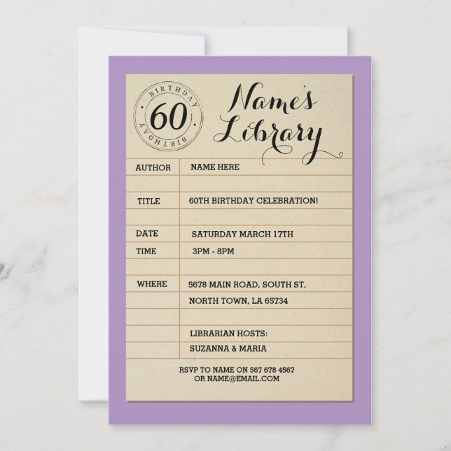 Convite para Festa de aniversário de Livro de Cart (Frente)