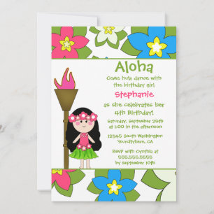 Convite para festa de aniversario de meninas de Hu