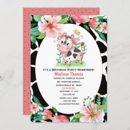 Convite para Festa de aniversario de meninas de Va