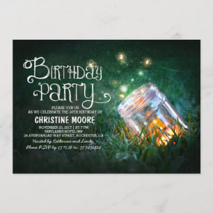 Convite para festa de aniversário de mosquitos-de-