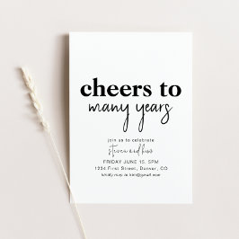 Convite para Festa de Aniversário de Muitos Anos