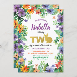 convite para festa de aniversário de Páscoa de 2 a