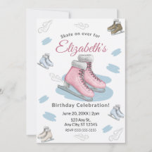 Convite para Festa de Aniversário de Patinação no