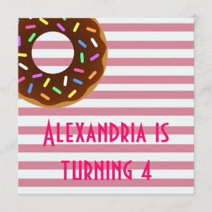 Convite para Festa de aniversário de Rosquinha