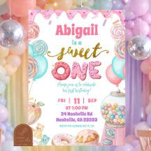Convite para festa de aniversário de um ano da Swe