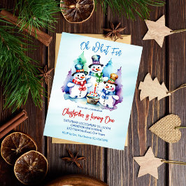 Convite para festa de aniversário de um único calç