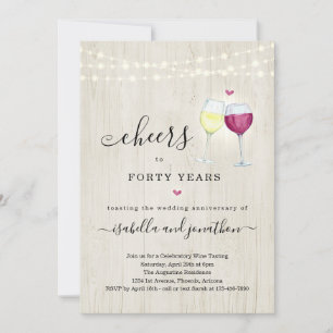 Convite para Festa de Aniversário de Vinho