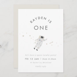 Convite para Festa de aniversário Espacial para Cr