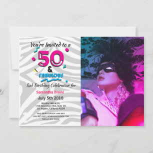 Convite para Festa de aniversário Fabulosa dos an