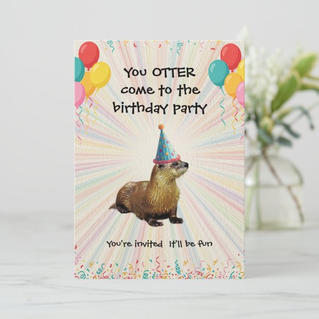 Convite para festa de aniversário infantil - Você  (Em pé/Frente)