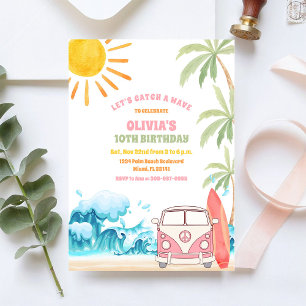Convite para Festa de Aniversário na Praia