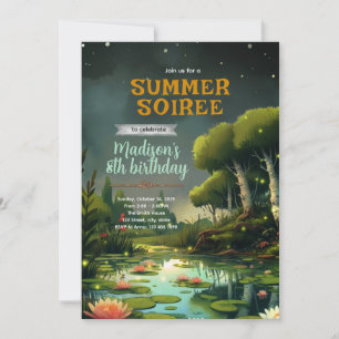 Convite para festa de aniversário no lago do pânta