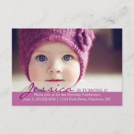 Convite para Festa de aniversário| Virando 1!