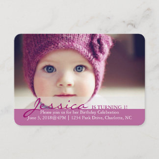 Convite para Festa de aniversário| Virando 1!