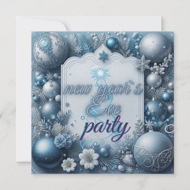 Convite para Festa de Ano Novo (Frente)