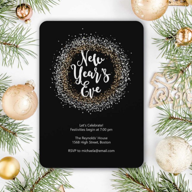 Convite para Festa de Ano Novo (Criador carregado)