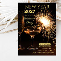Convite para Festa de Ano Novo 2027
