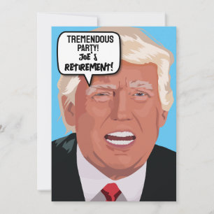 CONVITE PARA FESTA DE APOSENTADORIA DE DONALD TRUM