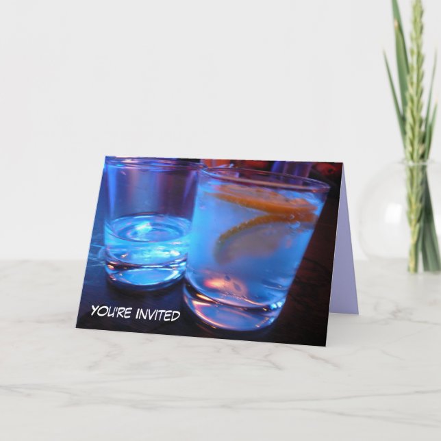 convite para festa de bebidas (Frente)