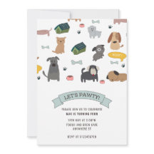 Convite para Festa de Cachorrinho