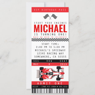 CONVITE PARA FESTA DE CARRO DE CORRIDA