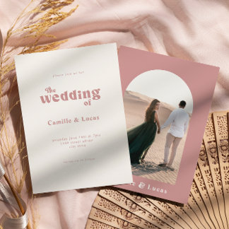 Convite para Festa de casamento de Rosa com poeira