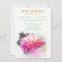Convite para Festa de casamento Postada de Flor Da