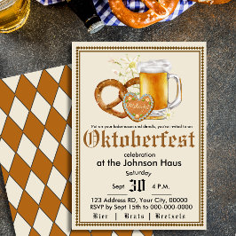 Convite para Festa de Cerveja Alemã do Oktoberfest