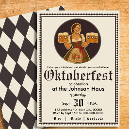 Convite para Festa de Cerveja Alemã Oktoberfest Bá