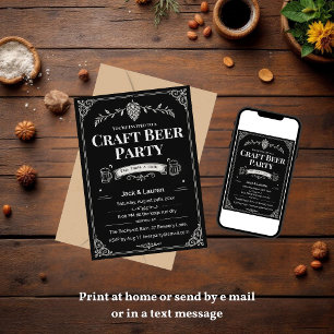 Convite para Festa de Cerveja Artesanal   Cervejar