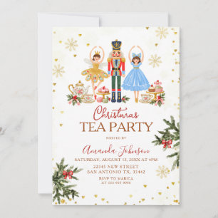 Convite para Festa de Chá de Natal do Ballet Noite