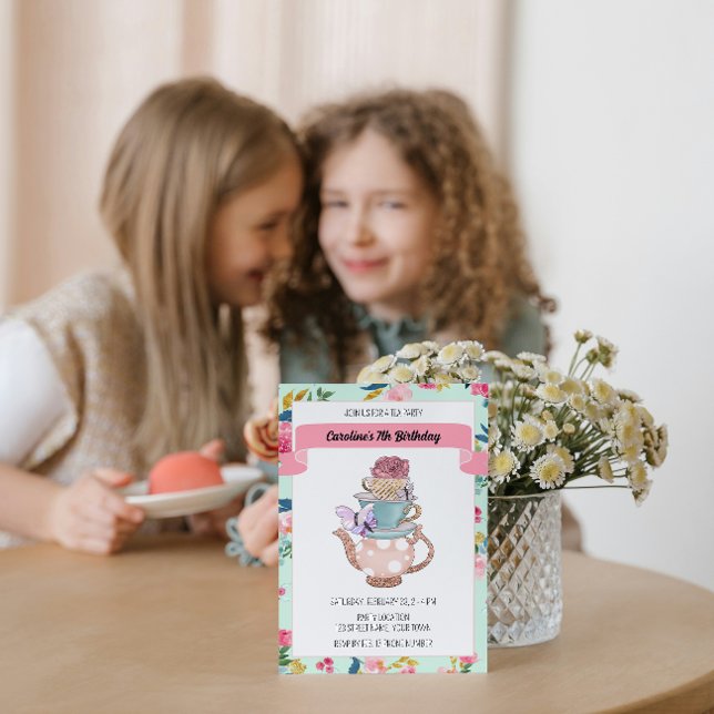 Convite para Festa de Chá Fantasia (Criador carregado)