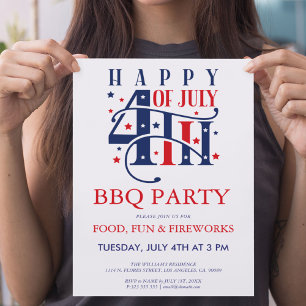 Convite para Festa de Churrasco e Fogos de Artifíc