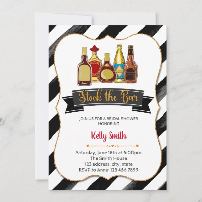 Convite para festa de chuveiro para abastecer o ba (Frente)