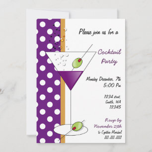 Convite para festa de Cocktail