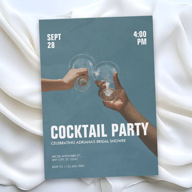 Convite para Festa de Cocktail (Criador carregado)