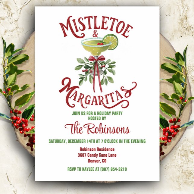 Convite para Festa de Cocktail das Festas de Natal (Criador carregado)